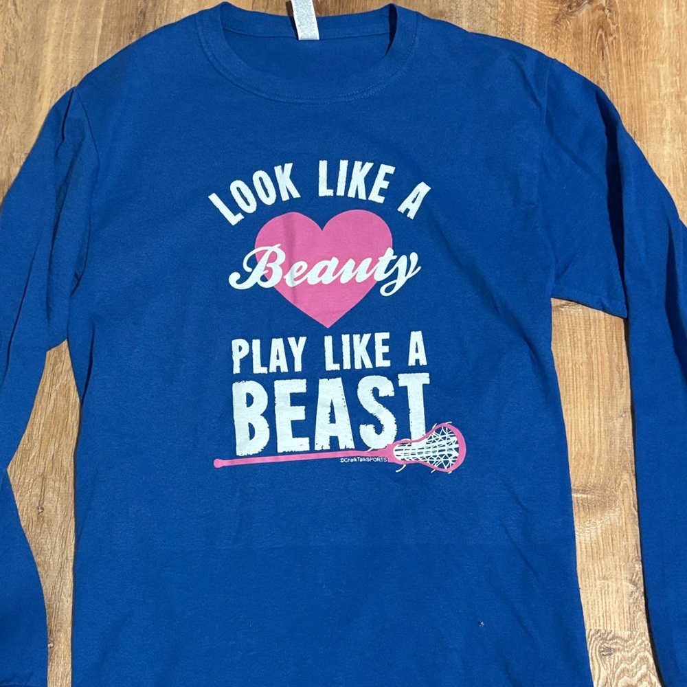 Girls long sleeve lacrosse shirt by Chalk talk sports